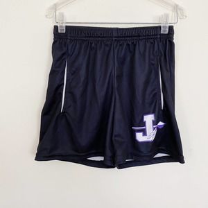 Black Athletic Youth Girls Shorts